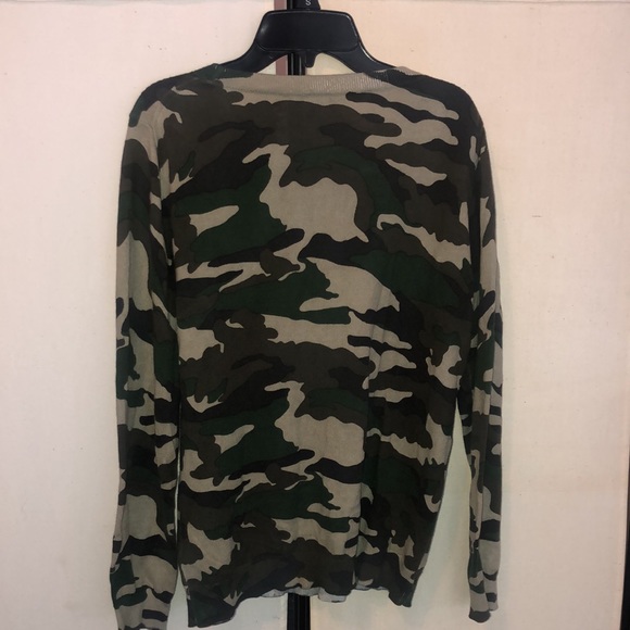 J.crew Camo sweater. Size small. Very soft. - Picture 3 of 5